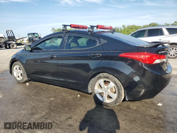 2013 Hyundai Elantra GLS z VIN 5NPDH4AE5DH336702, wystawiony jako Copart lot #58239555 z przebiegiem 141 203 mil mil oraz Szkoda całkowita • Salvage title. Historia ofert i sprzedaży dostępna na DreamBid. Obrazek 2.