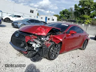 2017 Lexus RC F with VIN JTHHP5BC8H5006161, listed as a Copart auction lot 88627715 with 45,235 mi miles and Salvage Title. Bid and sale history available at carsss.com. Image 1.