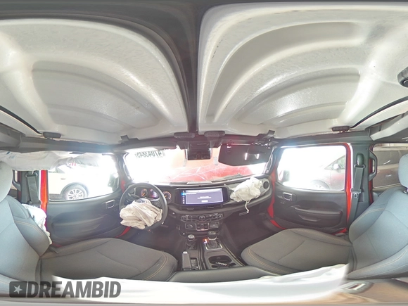 2024 Jeep Wrangler Sport S with VIN 1C4PJXDN5RW210582, listed as a Copart auction lot 47043845 with 18,593 mi miles and Salvage title. Bid and sale history available at DreamBid. Image 16.