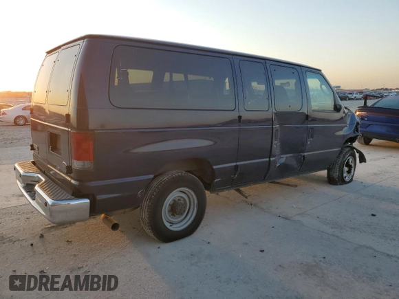 2007 Ford Econoline Passenger XL with VIN 1FBNE31L67DB23312, listed as a Copart auction lot 48683305 with 189,129 mi miles and Salvage Title. Bid and sale history available at carsss.com. Image 3.