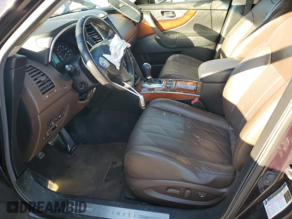 2012 Infiniti FX35 with VIN JN8AS1MU3CM122063, listed as a Copart auction lot 49909165 with 147,716 mi miles and Salvage Title. Bid and sale history available at carsss.com. Image 7.
