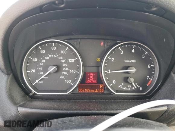 2011 BMW 1 Series 128i with VIN WBAUL7C54BVM81057, listed as a Copart auction lot 41769905 with 52,185 mi miles and Clean title. Bid and sale history available at DreamBid. Image 9.