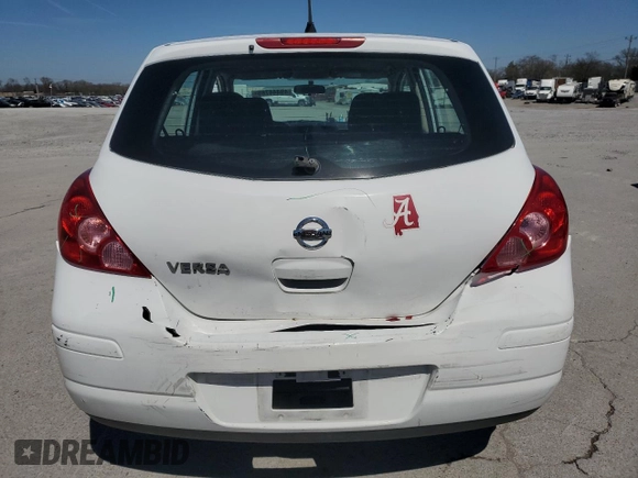 2012 Nissan Versa S with VIN 3N1BC1CP8CK275730, listed as a Copart auction lot 49444785 with 185,129 mi miles and Salvage Title. Bid and sale history available at carsss.com. Image 6.