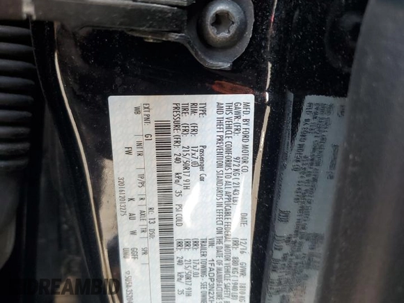 2017 Ford Focus Titanium with VIN 1FADP3N2XHL207729, listed as a Copart auction lot 59184855 with 146,768 mi miles and Salvage title. Bid and sale history available at DreamBid. Image 12.