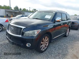 2011 Infiniti QX56 7-passenger with VIN JN8AZ2NEXB9000147, listed as a IAAI auction lot 42033293 with 188,972 mi miles. Bid and sale history available at carsss.com. Image 17.