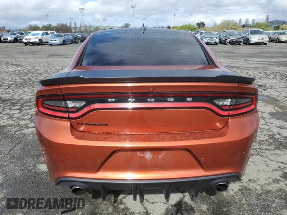 2021 Dodge Charger Scat Pack Widebody with VIN 2C3CDXGJXMH523279, listed as a Copart auction lot 51343765 with 53,976 mi miles and Salvage Title. Bid and sale history available at carsss.com. Image 6.