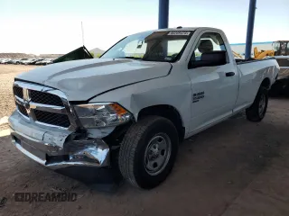 2023 Ram 1500 Tradesman with VIN 3C6JR6DG0PG655681, listed as a Copart auction lot 60289475 with 22,597 mi miles and Salvage title. Bid and sale history available at DreamBid. Image 1.