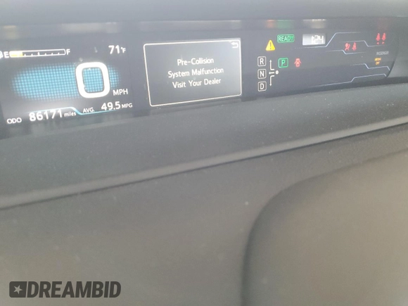 2017 Toyota Prius Plus z VIN JTDKARFPXH3034696, wystawiony jako Copart lot #59569325 z przebiegiem 86 171 mil mil oraz Szkoda całkowita • Salvage title. Historia ofert i sprzedaży dostępna na DreamBid. Obrazek 9.