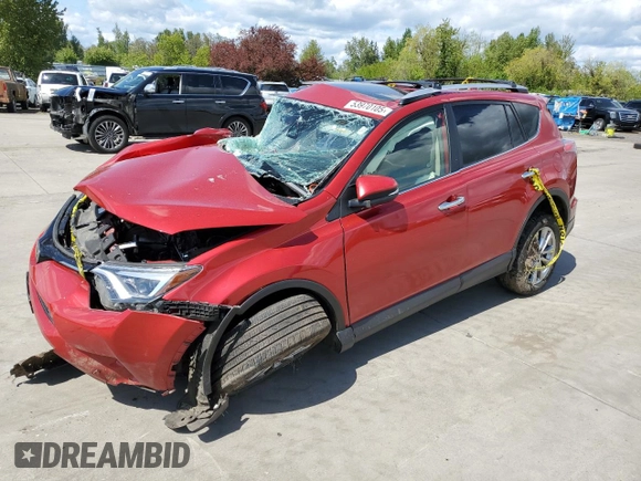 2016 Toyota RAV4 Limited z VIN JTMDFREV3GJ064501, wystawiony jako Copart lot #53970105 z przebiegiem Nie podano mil oraz Szkoda całkowita • Salvage title. Historia ofert i sprzedaży dostępna na DreamBid. Obrazek 1.