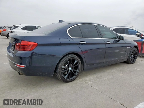 2016 BMW 5 Series 535i with VIN WBA5B1C54GG129662, listed as a Copart auction lot 46103635 with 165,552 mi miles and Clean Title. Bid and sale history available at carsss.com. Image 3.