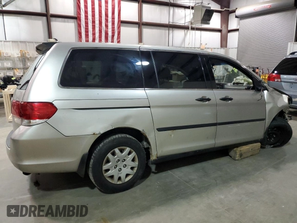 2008 Honda Odyssey LX with VIN 5FNRL38238B082891, listed as a Copart auction lot 51095415 with 155,390 mi miles and Clean Title. Bid and sale history available at carsss.com. Image 3.