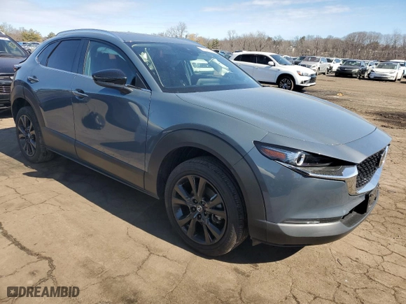 2022 Mazda CX-30 2.5 S Carbon Edition with VIN 3MVDMBCL7NM455308, listed as a Copart auction lot 47387135 with 17,827 mi miles and Salvage Title. Bid and sale history available at carsss.com. Image 4.