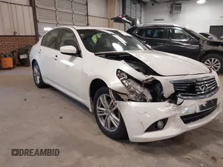 2013 Infiniti G37 x with VIN JN1CV6AR6DM751636, listed as a IAAI auction lot 41129545 with 125,487 mi miles. Bid and sale history available at carsss.com. Image 1.