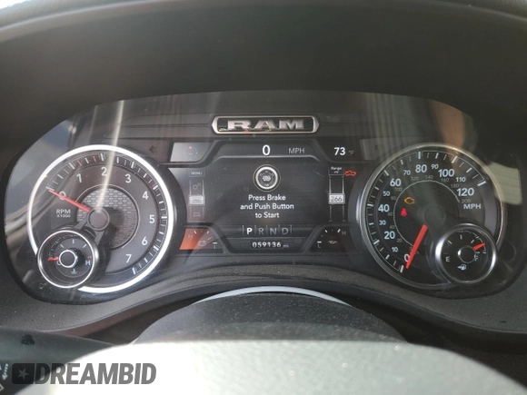 2021 Ram 1500 Big Horn z VIN 1C6SRFMT4MN602776, wystawiony jako Copart lot #49806915 z przebiegiem 59 136 mil mil oraz Szkoda całkowita • Salvage title. Historia ofert i sprzedaży dostępna na DreamBid. Obrazek 9.