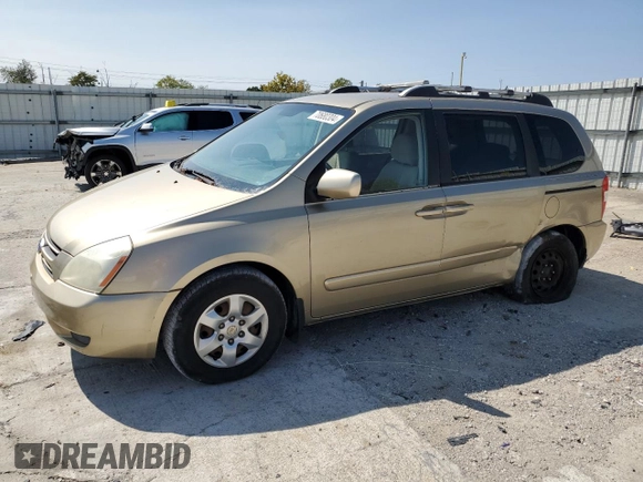 2007 Kia Sedona with VIN KNDMB133376125024, listed as a Copart auction lot 83657414 with 259,814 mi miles and Non Repairable. Bid and sale history available at carsss.com. Image 1.