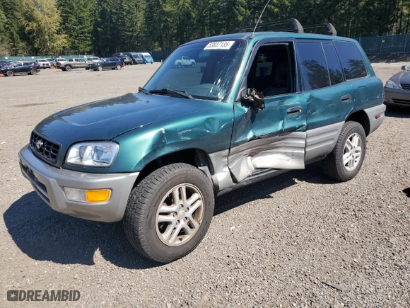 2000 Toyota RAV4 with VIN JT3HP10V0Y0229083, listed as a Copart auction lot 53837135 with 287,785 mi miles and Salvage Title. Bid and sale history available at carsss.com. Image 1.