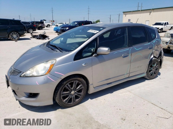 2009 Honda Fit Sport w/Navi with VIN JHMGE88649S008738, listed as a Copart auction lot 53961345 with 282,290 mi miles and Salvage Title. Bid and sale history available at carsss.com. Image 1.