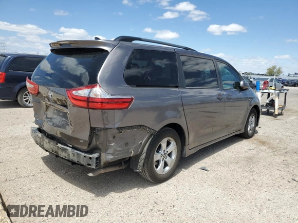 2018 Toyota Sienna LE Auto Access Seat with VIN 5TDKZ3DC3JS958245, listed as a Copart auction lot 53751565 with 91,101 mi miles and Salvage Title. Bid and sale history available at carsss.com. Image 3.