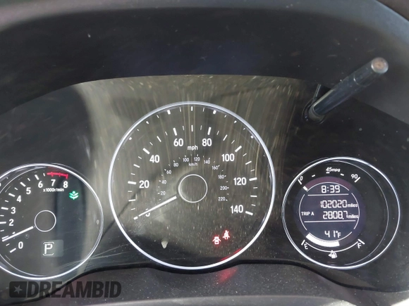 2018 Honda HR-V EX-L Navi with VIN 3CZRU6H70JM702098, listed as a IAAI auction lot 41397486 with 102,020 mi miles. Bid and sale history available at carsss.com. Image 7.