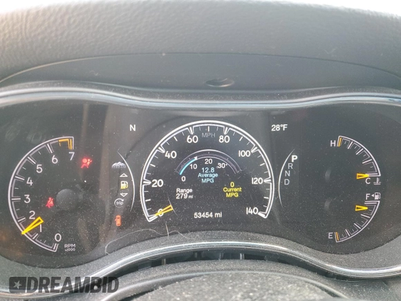 2019 Jeep Grand Cherokee Upland with VIN 1C4RJFAG5KC566823, listed as a Copart auction lot 47188285 with 53,454 mi miles and Salvage Title. Bid and sale history available at carsss.com. Image 9.