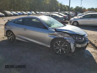 2018 Honda Civic Si Coupe with VIN 2HGFC3A50JH753815, listed as a Copart auction lot 74339004 with 73,694 mi miles and Salvage Title. Bid and sale history available at carsss.com. Image 4.