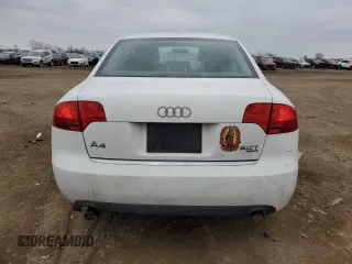2007 Audi A4 2.0T with VIN WAUDF78E67A184080, listed as a Copart auction lot 47396885 with 195,545 mi miles and Salvage Title. Bid and sale history available at carsss.com. Image 6.