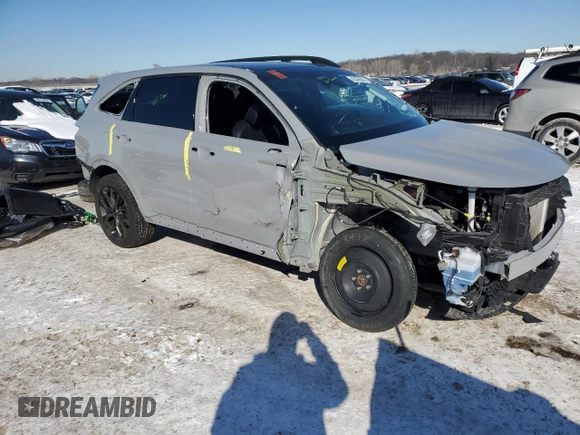 2022 Kia Sorento SX with VIN 5XYRKDLF3NG106596, listed as a Copart auction lot 45506645 with 50,081 mi miles and Salvage Title. Bid and sale history available at carsss.com. Image 4.