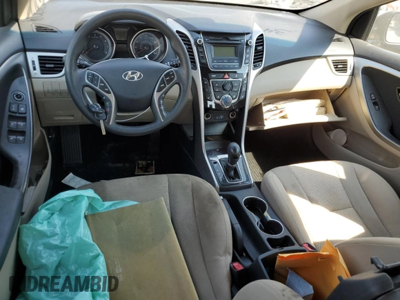 2013 Hyundai Elantra GT with VIN KMHD35LE0DU109422, listed as a Copart auction lot 75534324 with 0 mi miles and Salvage Title. Bid and sale history available at carsss.com. Image 8.