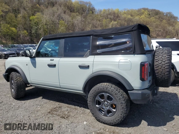 2021 Ford Bronco with VIN 1FMDE5BH0MLA87532, listed as a Copart auction lot 54229225 with 35,741 mi miles and Salvage title. Bid and sale history available at DreamBid. Image 2.