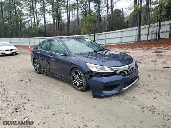 2016 Honda Accord Sedan Sport with VIN 1HGCR2F52GA130627, listed as a Copart auction lot 44522555 with 112,506 mi miles and Salvage Title. Bid and sale history available at carsss.com. Image 10.