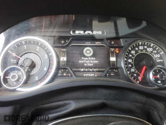 2022 Ram 3500 Big Horn with VIN 3C63R3HL2NG191093, listed as a Copart auction lot 75550584 with 39,080 mi miles and Salvage Title. Bid and sale history available at carsss.com. Image 9.