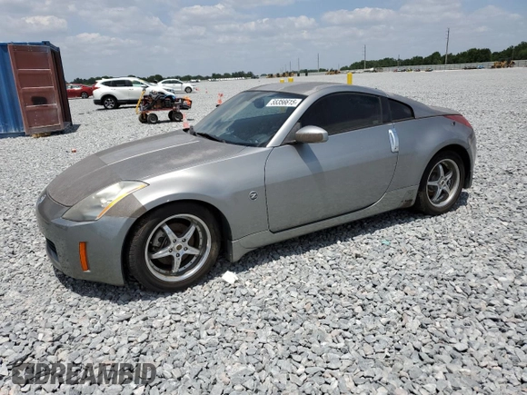 2004 Nissan 350Z Touring with VIN JN1AZ34D34T152547, listed as a Copart auction lot 55356615 with 220,165 mi miles and Clean Title. Bid and sale history available at carsss.com. Image 1.