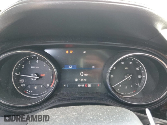 2022 Buick Encore GX Select with VIN KL4MMESL1NB012058, listed as a Copart auction lot 53229785 with 33,928 mi miles and Salvage title. Bid and sale history available at DreamBid. Image 9.