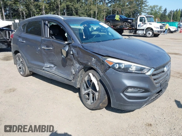 2016 Hyundai Tucson Limited with VIN KM8J33A26GU137391, listed as a IAAI auction lot 42088662 with 72,048 mi miles. Bid and sale history available at carsss.com. Image 1.