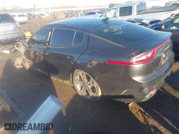 2021 Kia Stinger GT1 with VIN KNAE45LC9M6087913, listed as a IAAI auction lot 41667551 with Not Provided miles and . Bid and sale history available at carsss.com. Image 3.