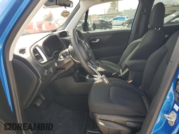 2020 Jeep Renegade Sport with VIN ZACNJAAB8LPM06726, listed as a Copart auction lot 62540725 with 57,178 mi miles and Salvage title. Bid and sale history available at DreamBid. Image 7.