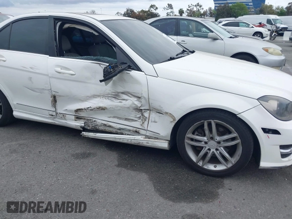 2014 Mercedes-Benz C-Class C 250 Sport with VIN WDDGF4HB9EA945465, listed as a IAAI auction lot 42035693 with 146,809 mi miles. Bid and sale history available at carsss.com. Image 6.
