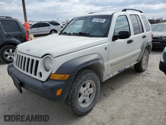 2006 Jeep Liberty Sport with VIN 1J4GL48K66W197579, listed as a Copart auction lot 47274625 with 214,608 mi miles and Clean Title. Bid and sale history available at carsss.com. Image 1.