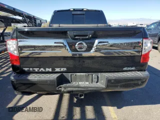 2017 Nissan Titan XD SV with VIN 1N6BA1F43HN567580, listed as a Copart auction lot 72769034 with 97,850 mi miles and Salvage Title. Bid and sale history available at carsss.com. Image 6.