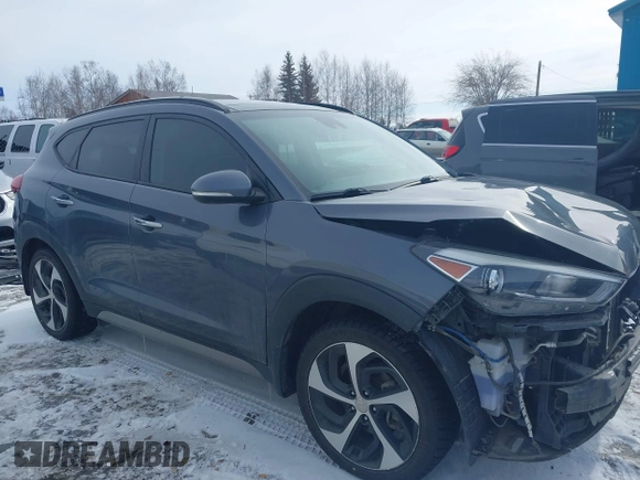 2017 Hyundai Tucson Limited with VIN KM8J3CA27HU307808, listed as a IAAI auction lot 41980342 with 91,669 mi miles. Bid and sale history available at carsss.com. Image 14.