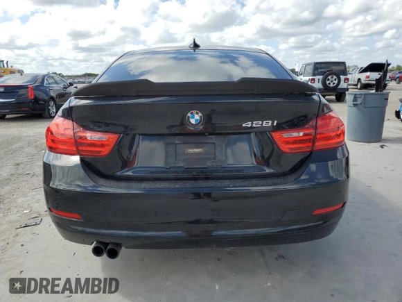 2015 BMW 4 Series 428i with VIN WBA4A5C55FD410360, listed as a Copart auction lot 44335485 with 144,997 mi miles and Salvage Title. Bid and sale history available at DreamBid. Image 6.