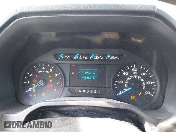 2015 Ford F-150 XL with VIN 1FTMF1C82FKD85016, listed as a IAAI auction lot 42019197 with 63,986 mi miles and . Bid and sale history available at DreamBid. Image 7.