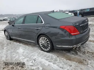 2018 Genesis G90 Ultimate with VIN KMHG54JH5JU036929, listed as a Copart auction lot 39492464 with 63,980 mi miles and . Bid and sale history available at carsss.com. Image 2.