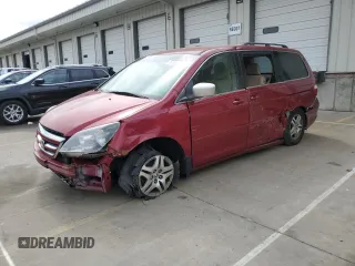 2005 Honda Odyssey EX with VIN 5FNRL38495B405158, listed as a Copart auction lot 57267865 with 249,976 mi miles and Non repairable. Bid and sale history available at DreamBid. Image 1.