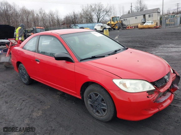 2004 Honda Civic VP with VIN 1HGEM22194L058724, listed as a IAAI auction lot 41809645 with 182,375 mi miles. Bid and sale history available at carsss.com. Image 1.
