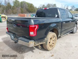 2015 Ford F-150 XLT with VIN 1FTEW1E83FFB17943, listed as a IAAI auction lot 41560117 with 117,024 mi miles. Bid and sale history available at carsss.com. Image 4.