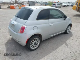 2014 FIAT 500 Pop with VIN 3C3CFFARXET205433, listed as a IAAI auction lot 41999695 with 106,320 mi miles. Bid and sale history available at carsss.com. Image 4.