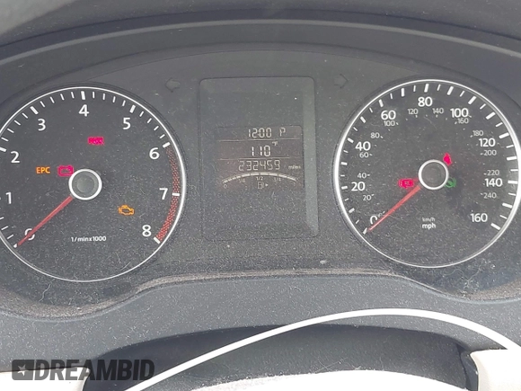 2012 Volkswagen Jetta SE with VIN 3VWDX7AJXCM321247, listed as a IAAI auction lot 42847011 with 232,459 mi miles and . Bid and sale history available at DreamBid. Image 7.