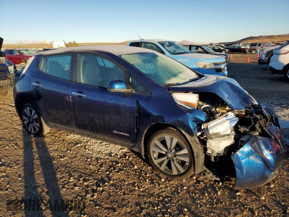 2017 Nissan LEAF SL with VIN 1N4BZ0CP1HC305482, listed as a Copart auction lot 78653914 with 38,079 mi miles and Salvage Title. Bid and sale history available at carsss.com. Image 4.