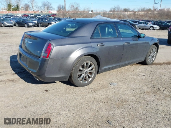2014 Chrysler 300 with VIN 2C3CCAGG8EH298091, listed as a IAAI auction lot 41760483 with 141,663 mi miles. Bid and sale history available at carsss.com. Image 4.